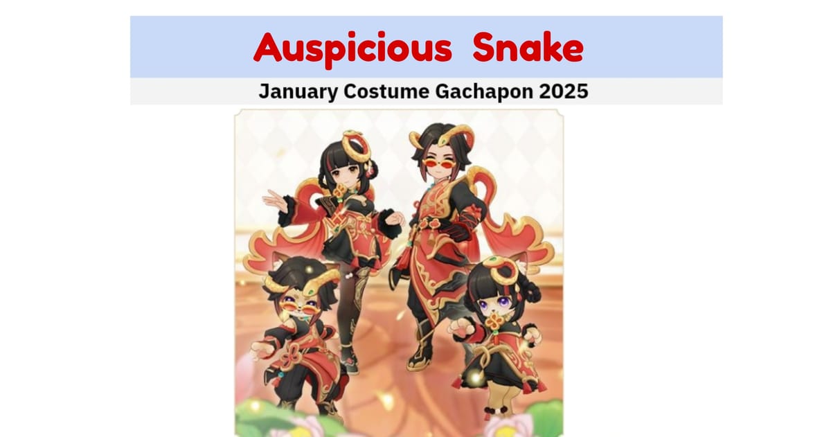 Costume Gachapon of 2025 Auspious Snake