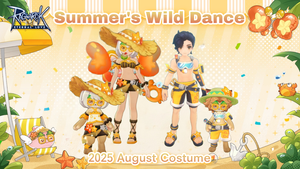 Ragnarok M: "Summer's wild Dance"2025 August Costume Gachapon