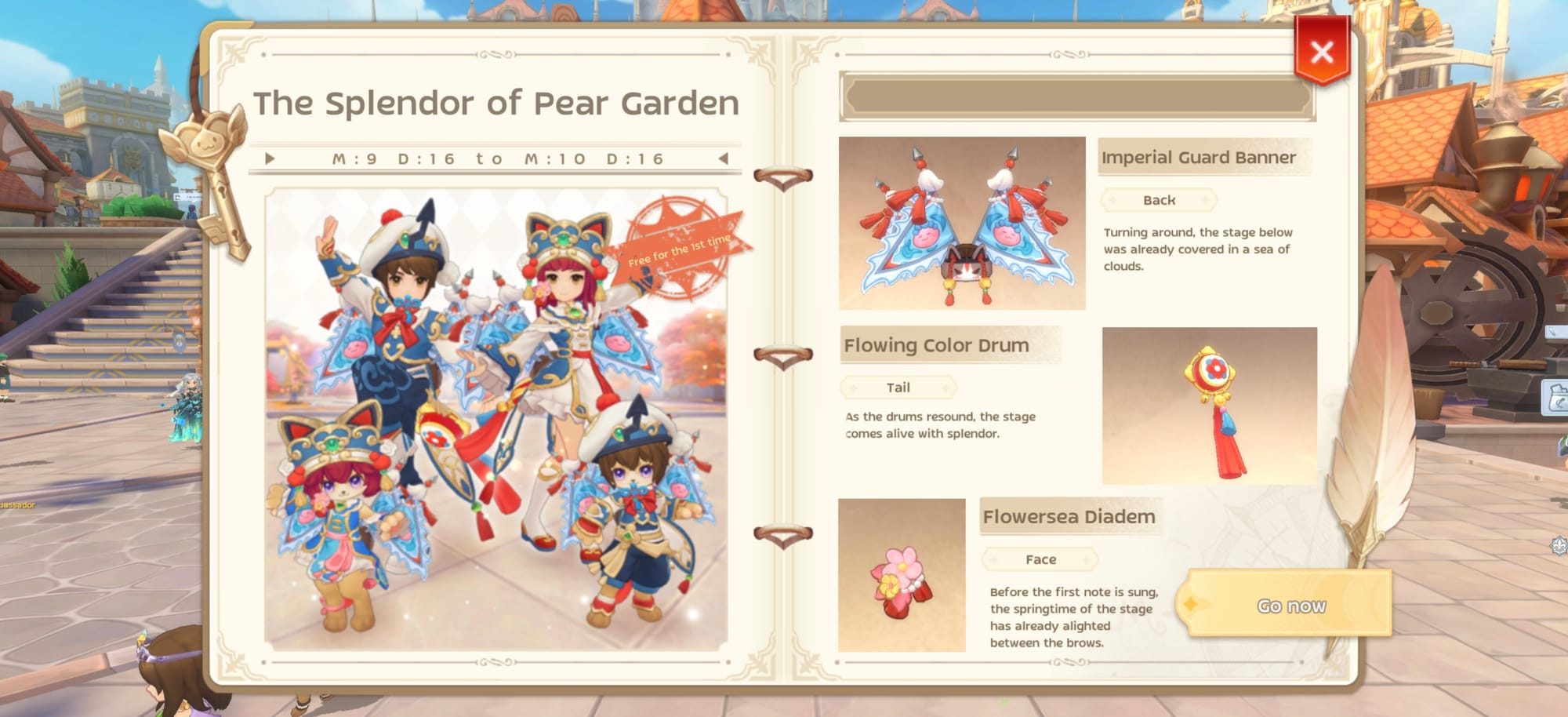 Costume Gachapon 'The Splendor of Pear Garden' — เดือนกันยายน 2026