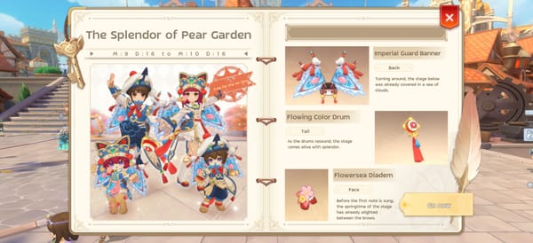 Costume Gachapon 'The Splendor of Pear Garden' — เดือนกันยายน 2026