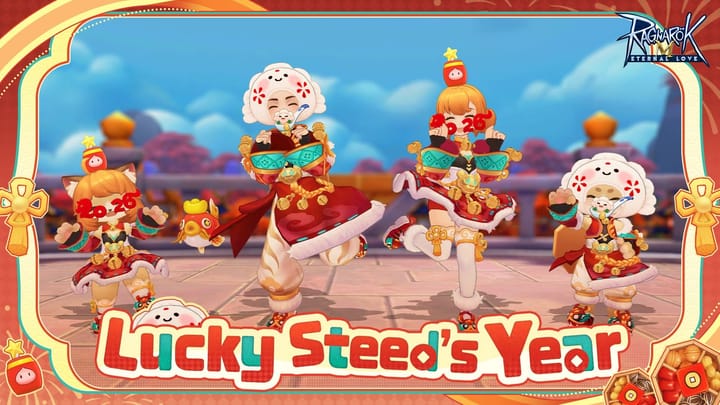Ragnarok M: January Headwear Gachapon "Lucky Steed's Year"